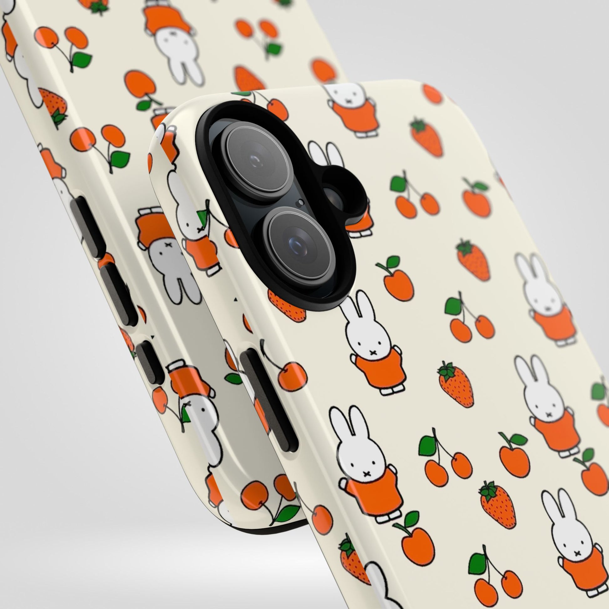 Cute Miffy & Strawberry Tough Phone Case for Miffy Lovers, iPhone, Samsung - Roe Creation
