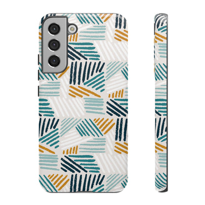 Stylish Tough Phone Case with Geometric Design