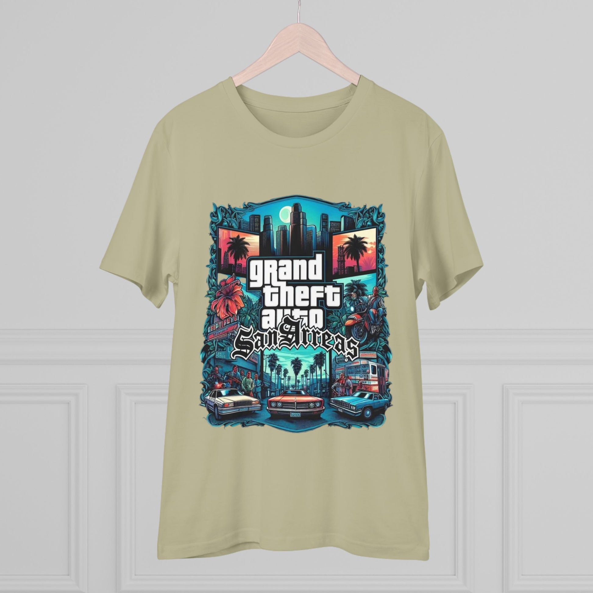 Retro GTA-Inspired Unisex T-Shirt, Gamer Gift, Casual Wear, Streetwear, Urban Style, Cool Graphic Tee - Roe Creation
