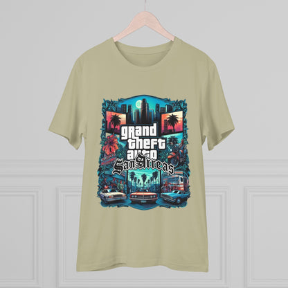 Retro GTA-Inspired Unisex T-Shirt, Gamer Gift, Casual Wear, Streetwear, Urban Style, Cool Graphic Tee - Roe Creation