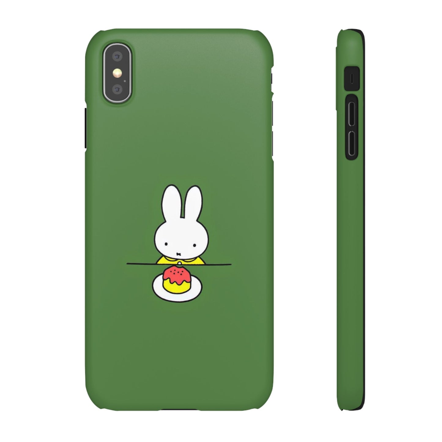 Miffy Phone Case, Snap Case, Green Miffy - iPhone, Samsung.