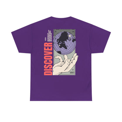 Discover Unisex Heavy Cotton Tee - Inspirational Global Design