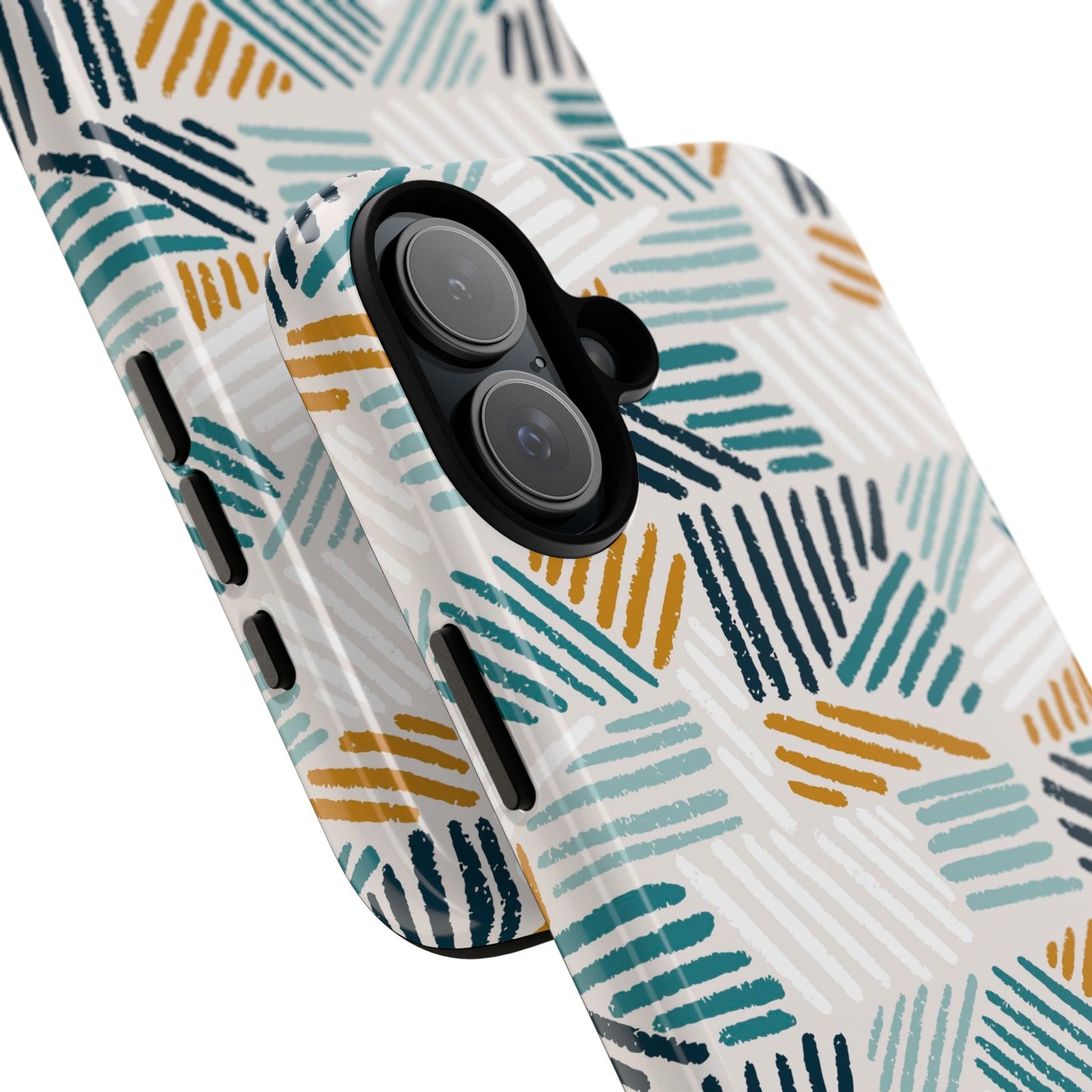 Stylish Tough Phone Case with Geometric Design