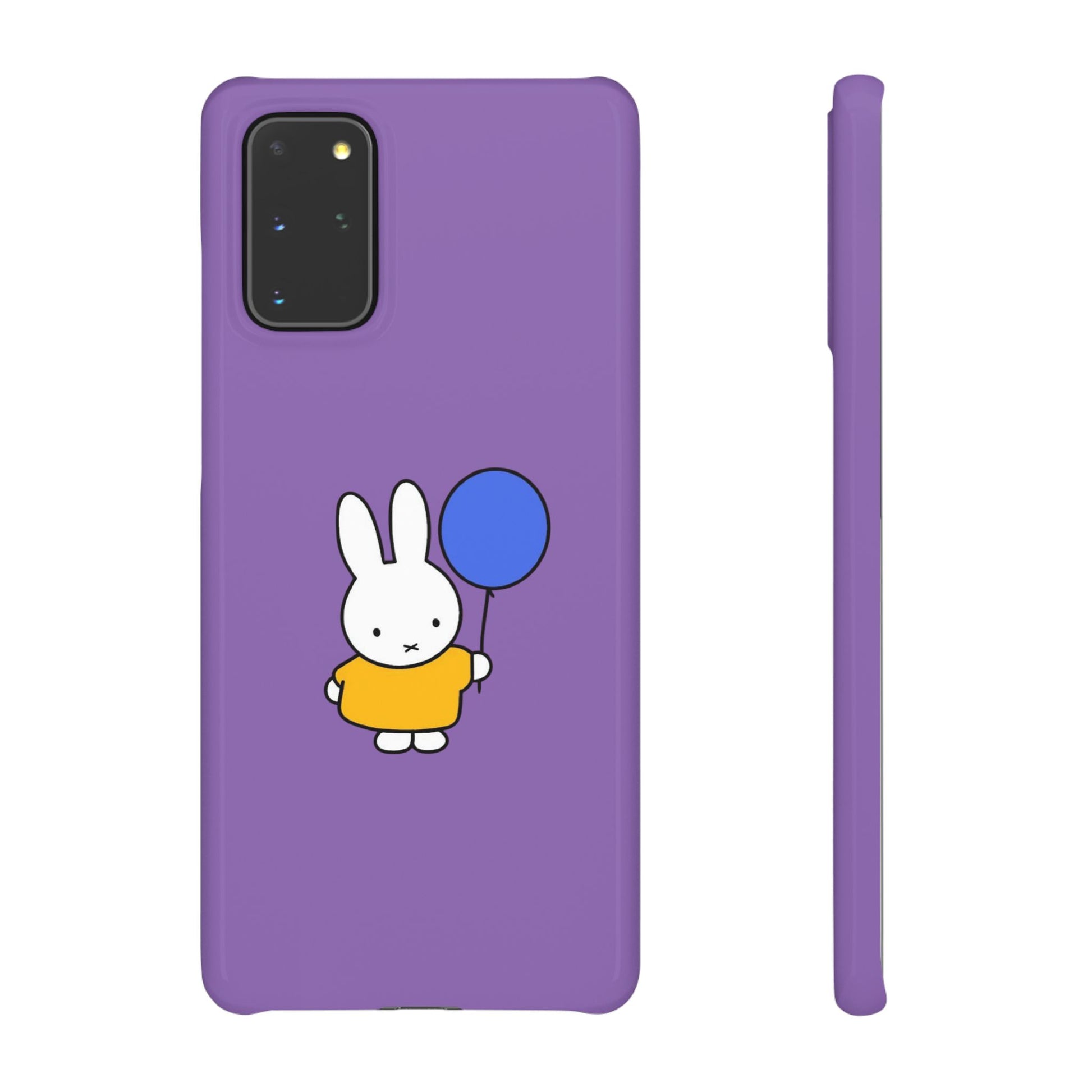 Miffy Phone Case, iPhone, Samsung Snap Case - Cartoon Fun Purple Phone Accessory for Kids and Adults - Roe Creation