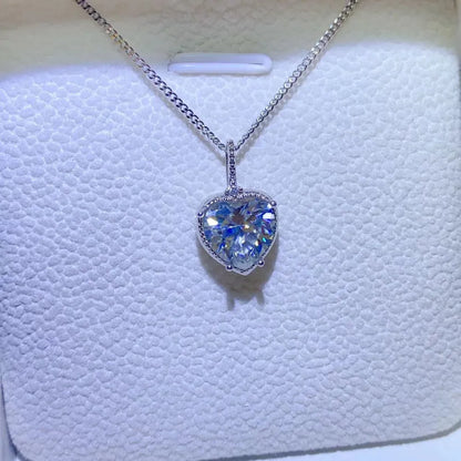 2 Carat Moissanite 925 Sterling Silver Necklace - Roe Creation