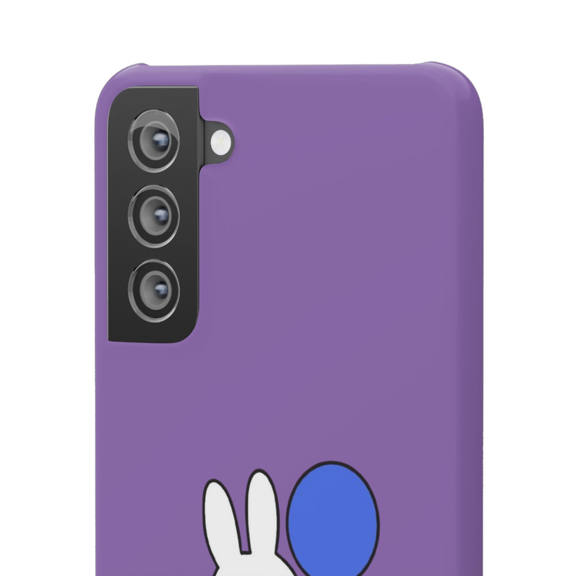 Miffy Phone Case, iPhone, Samsung Snap Case - Cartoon Fun Purple Phone Accessory for Kids and Adults - Roe Creation