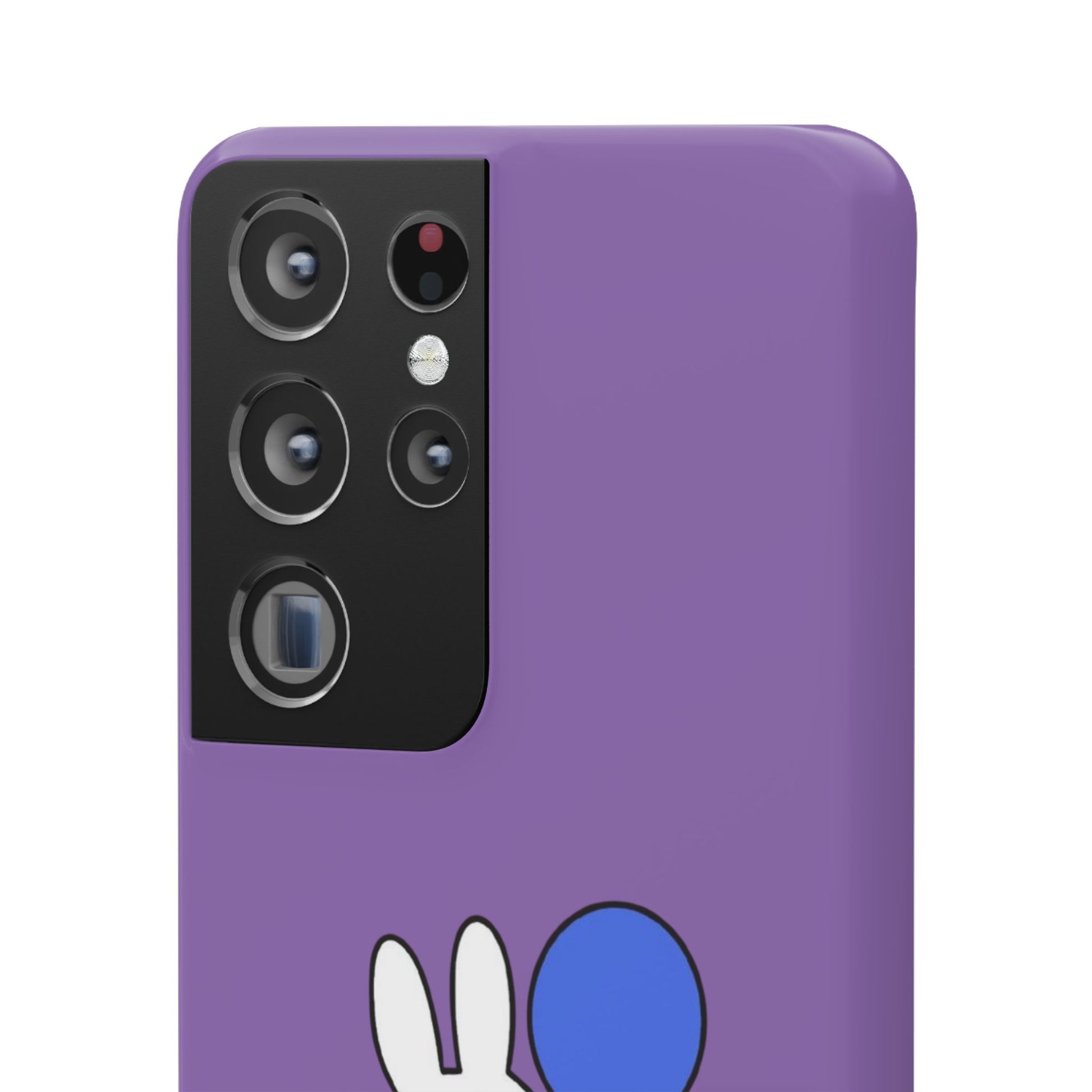 Miffy Phone Case, iPhone, Samsung Snap Case - Cartoon Fun Purple Phone Accessory for Kids and Adults - Roe Creation