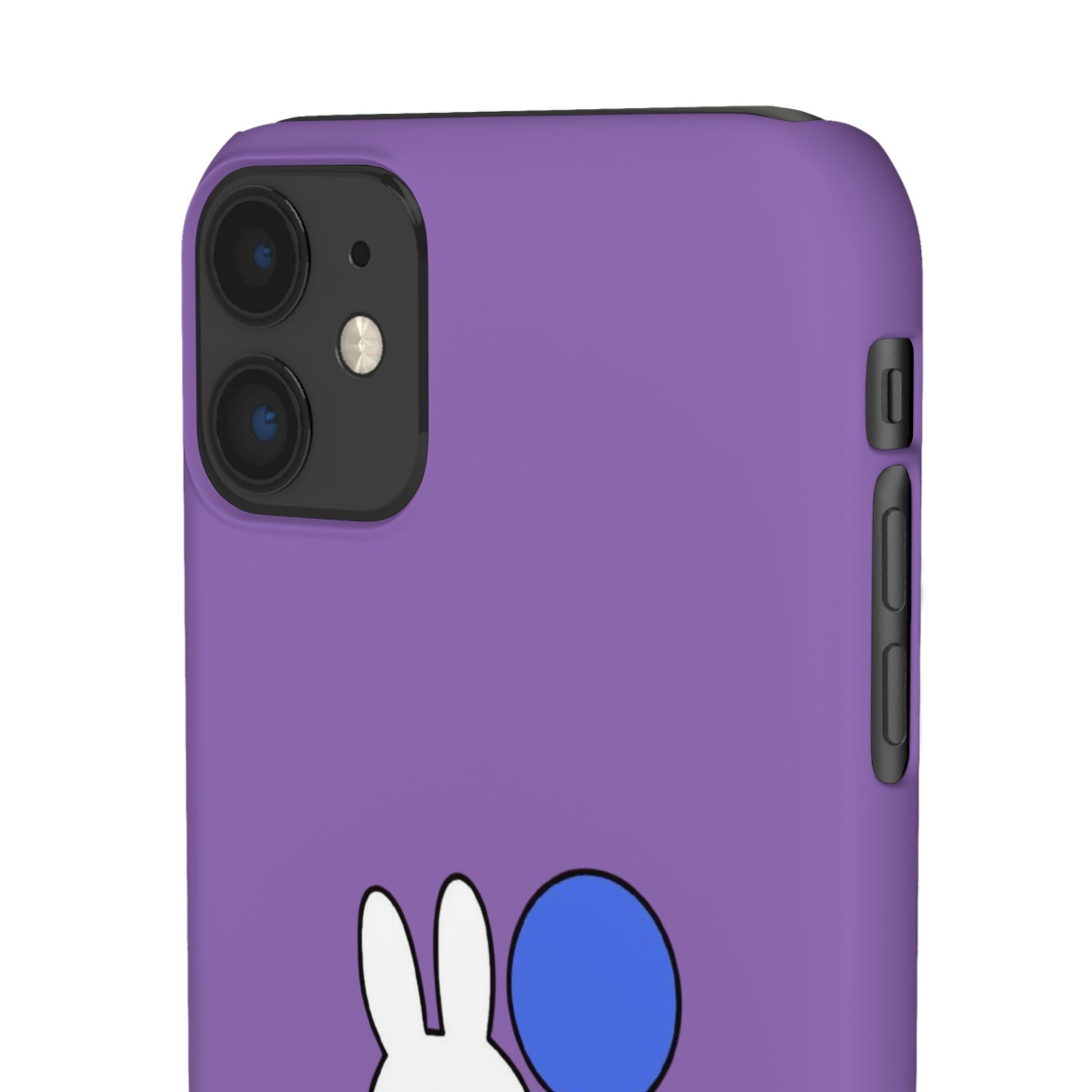 Miffy Phone Case, iPhone, Samsung Snap Case - Cartoon Fun Purple Phone Accessory for Kids and Adults - Roe Creation