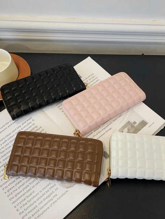PU Leather Solid Color Wallet - Roe Creation