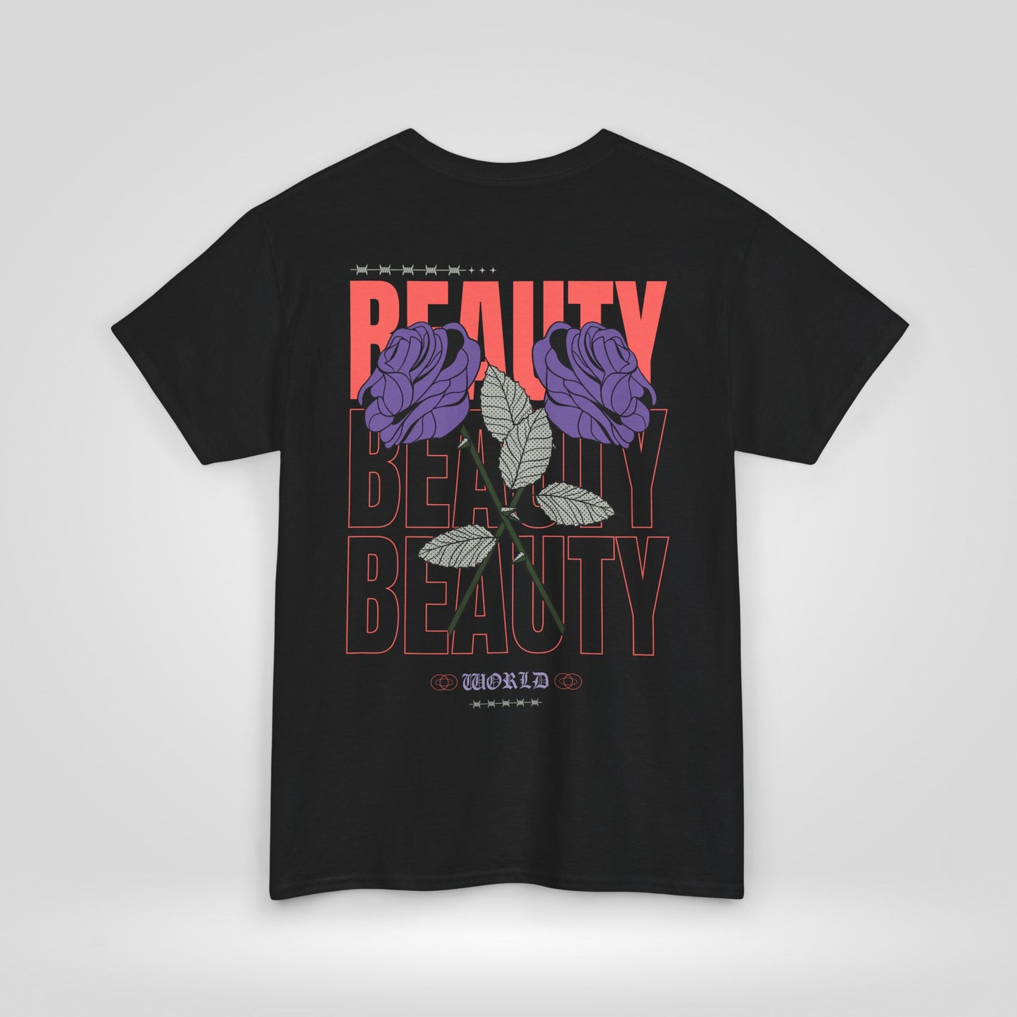 Beautiful Blooms Unisex Heavy Cotton Tee - Flower Graphics, Stylish Shirt, Gift for Her, Trendy Casual Wear, Art Lover Apparel - Roe Creation