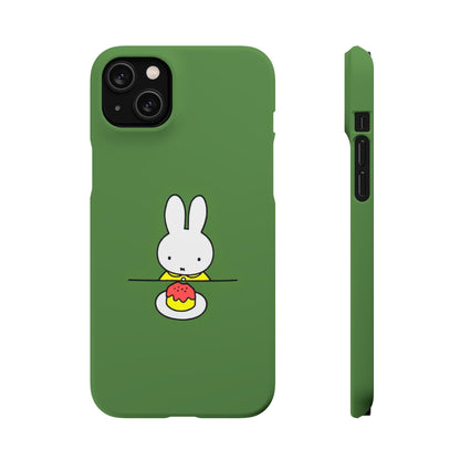 Miffy Phone Case, Snap Case, Green Miffy - iPhone, Samsung