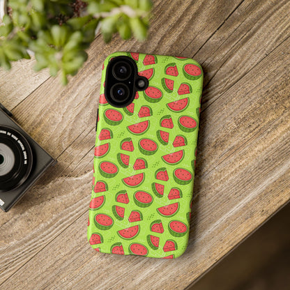 Watermelon Tough iPhone Case – Vibrant Fruit Phone Cover for Summer Vibes - Roe Creation