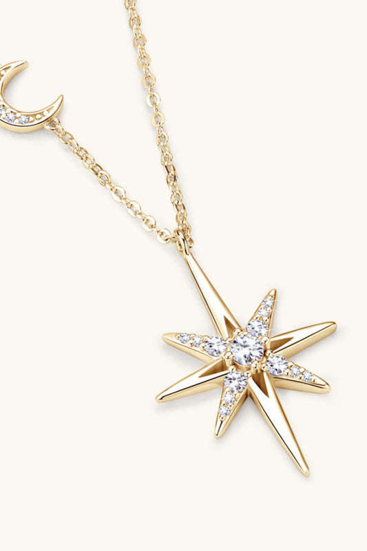 Moissanite 925 Sterling Silver Necklace - Roe Creation