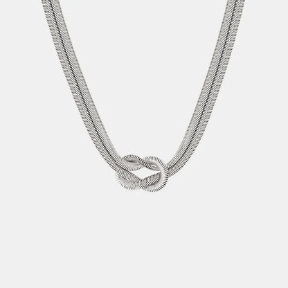Titanium Steel Knot Necklace - Roe Creation