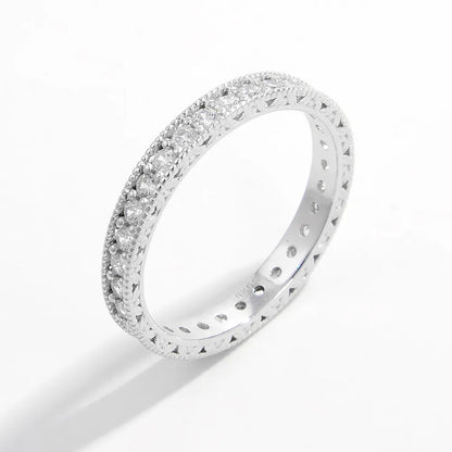 925 Sterling Silver Zircon Ring - Roe Creation
