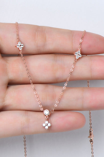 Moissanite 925 Sterling Silver Necklace - Roe Creation