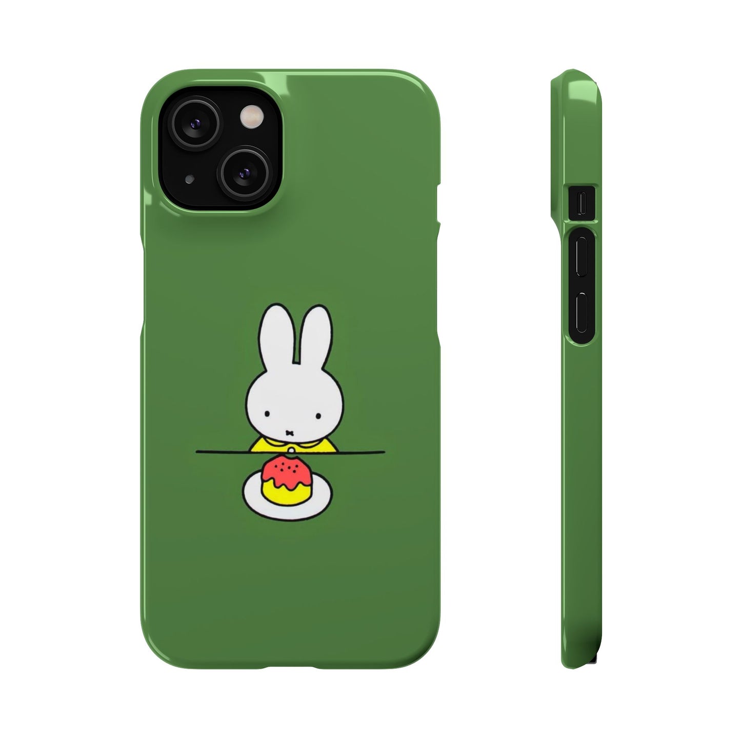 Miffy Phone Case, Snap Case, Green Miffy - iPhone, Samsung
