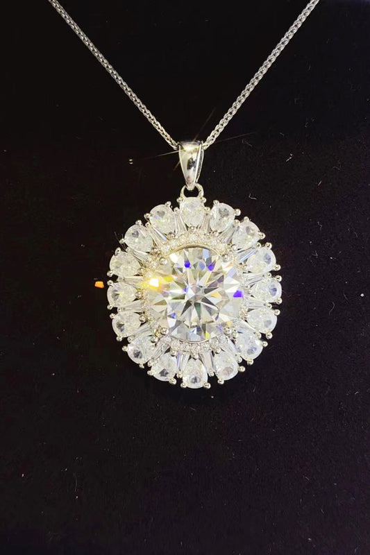 5 Carat Moissanite 925 Sterling Silver Necklace - Roe Creation