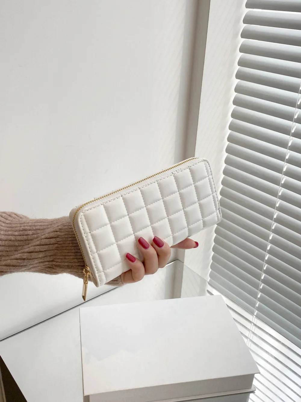 PU Leather Solid Color Wallet - Roe Creation