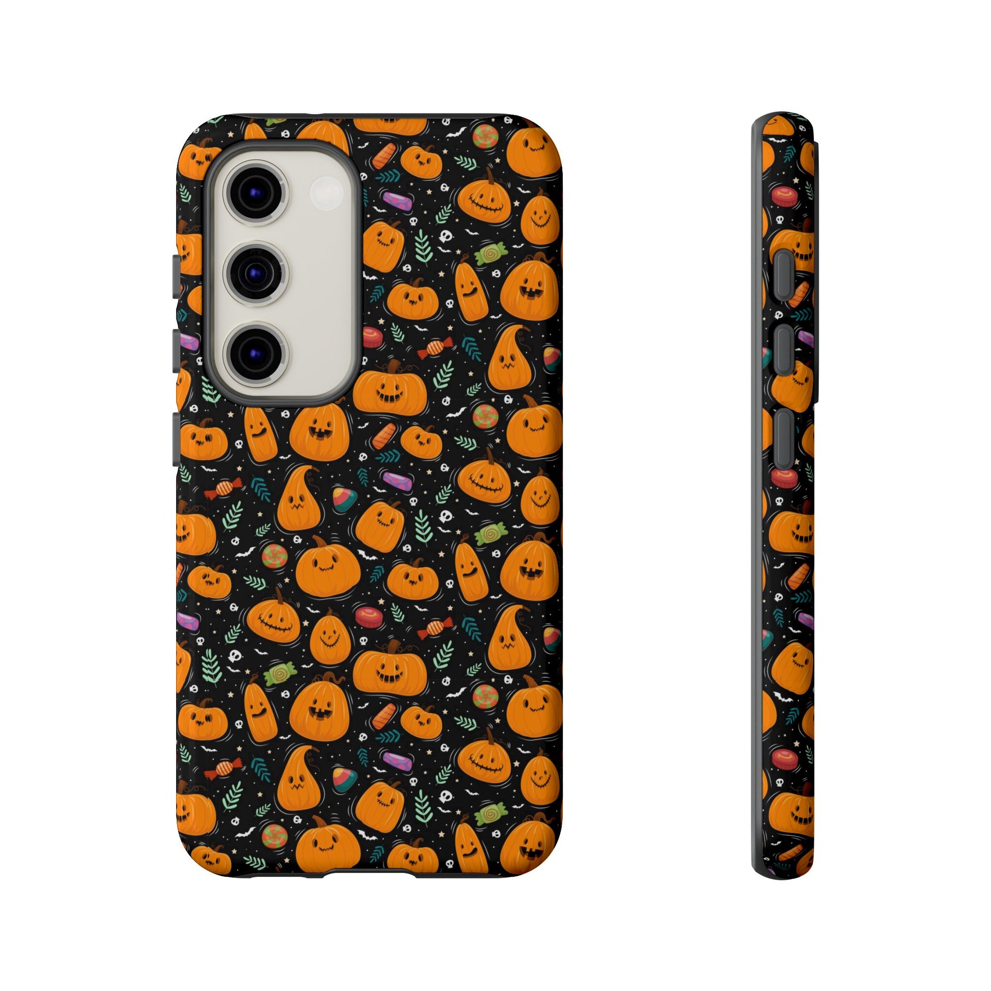Halloween Phone Case for Gift, Pumpkin Pattern, iPhone & Samsung