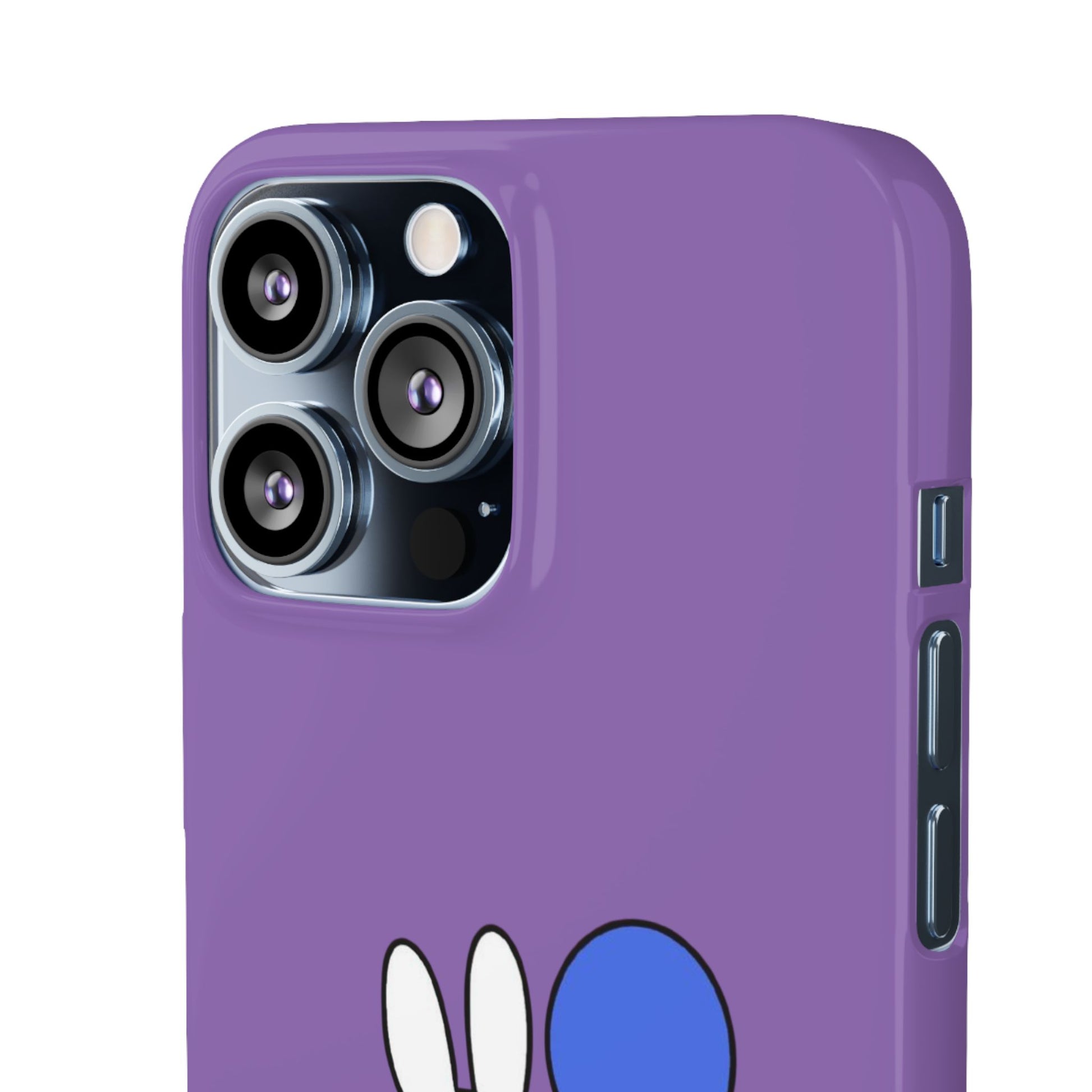 Miffy Phone Case, iPhone, Samsung Snap Case - Cartoon Fun Purple Phone Accessory for Kids and Adults - Roe Creation