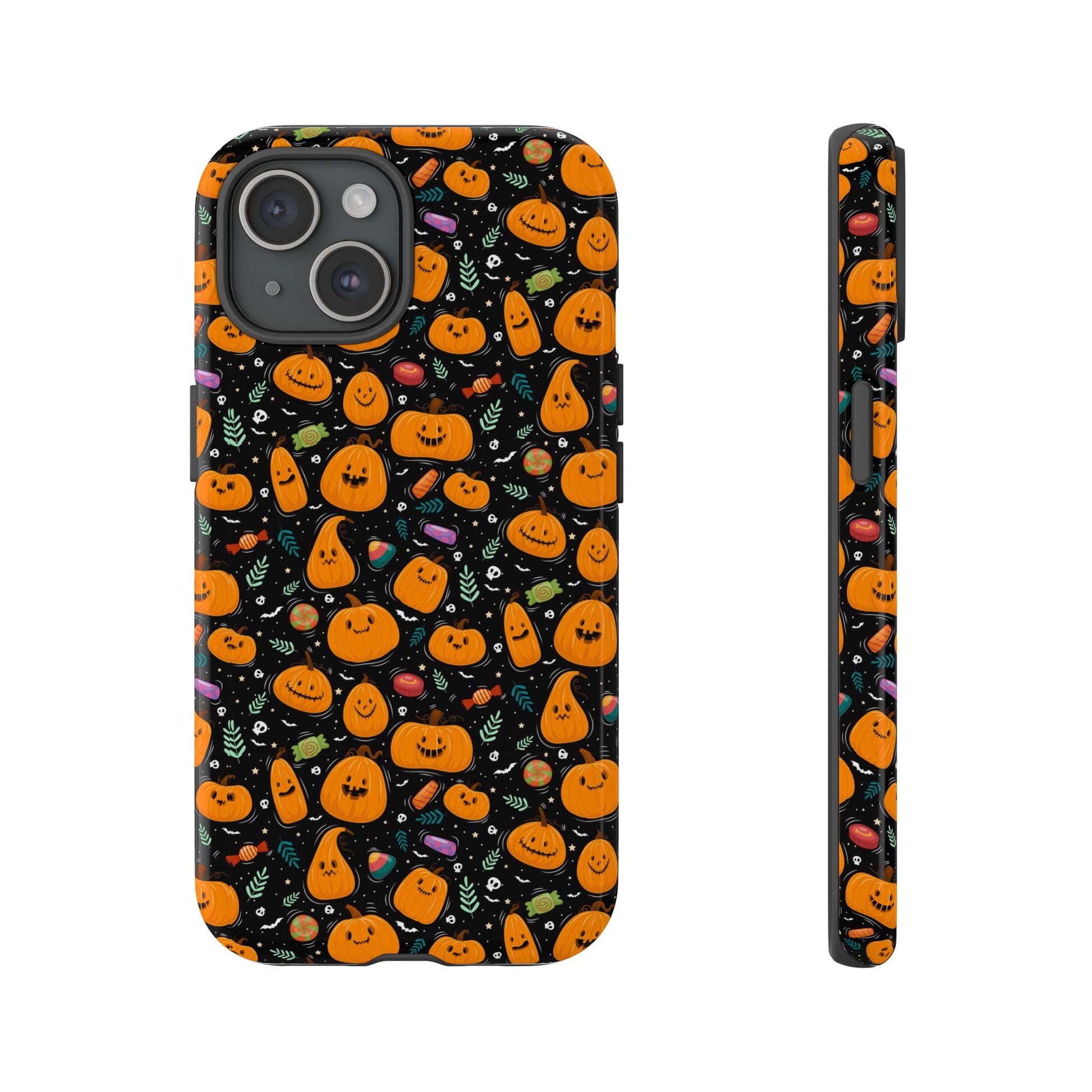 Halloween Phone Case for Gift, Pumpkin Pattern, iPhone & Samsung