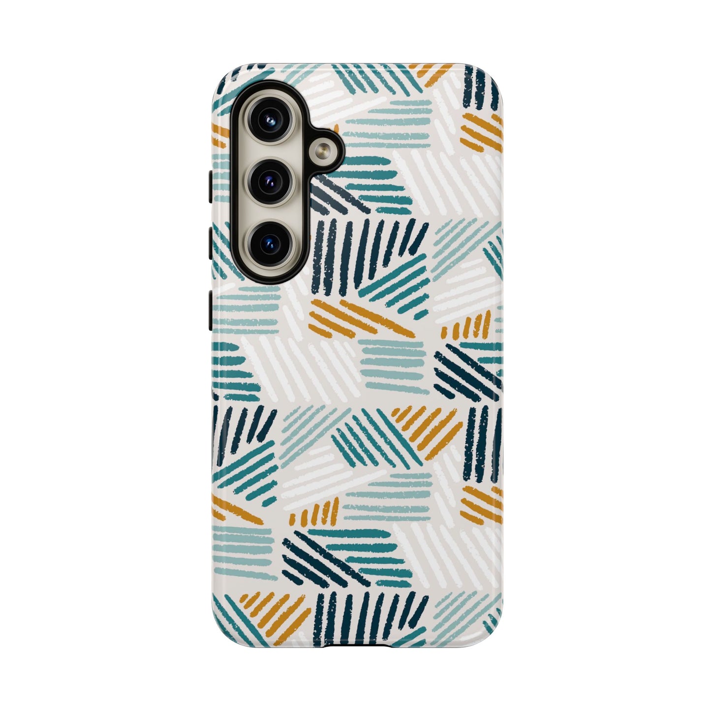 Stylish Tough Phone Case with Geometric Design