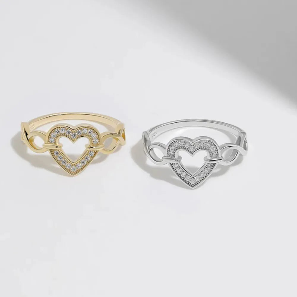 925 Sterling Silver Heart Ring - Roe Creation