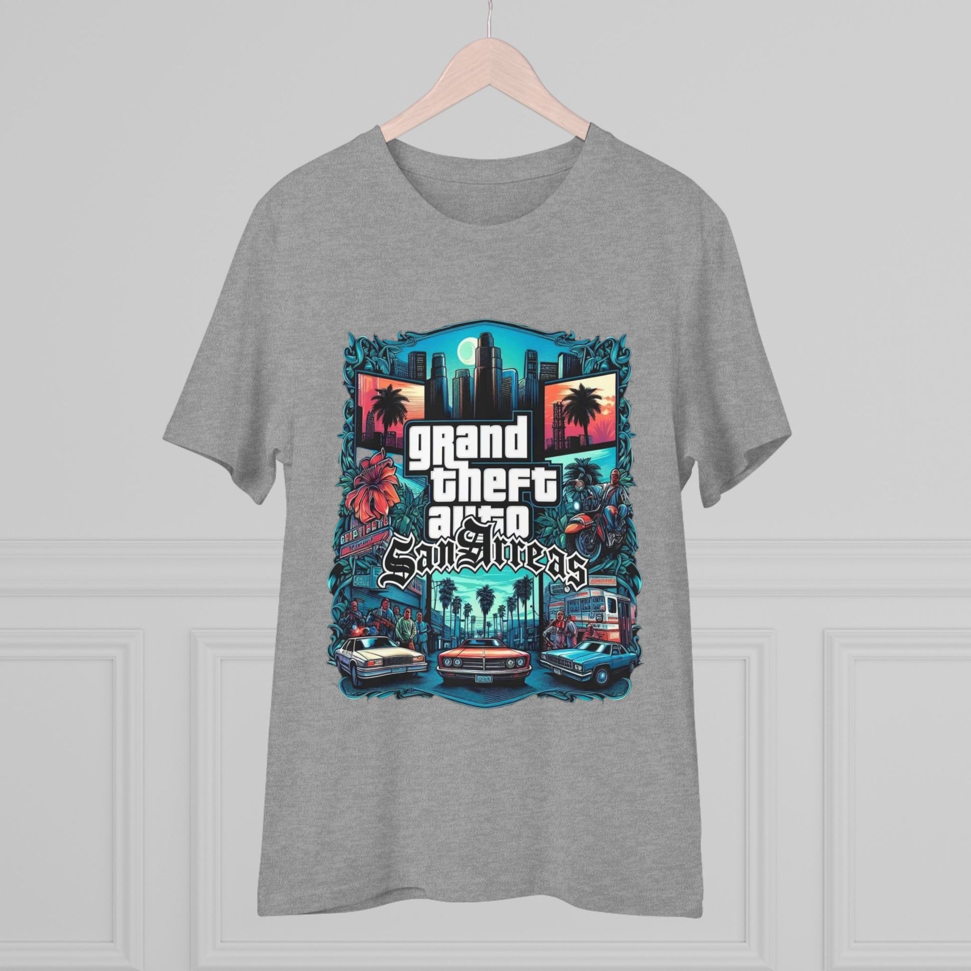 Retro GTA-Inspired Unisex T-Shirt, Gamer Gift, Casual Wear, Streetwear, Urban Style, Cool Graphic Tee - Roe Creation