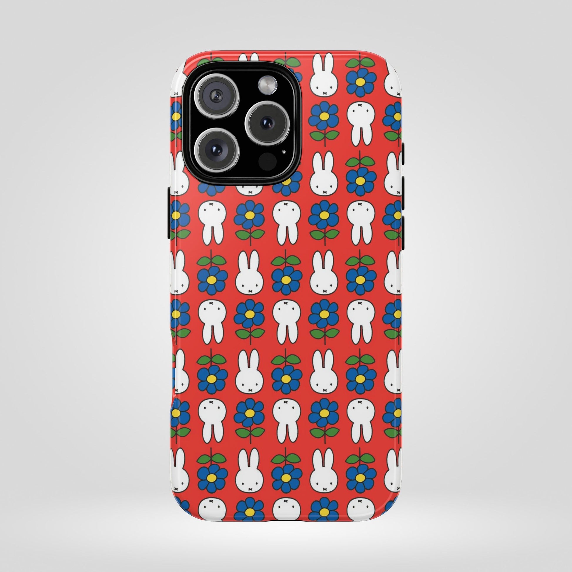 Cute Miffy Floral Phone Case - Tough Protection with Fun Design, iPhone, Samsung - Roe Creation