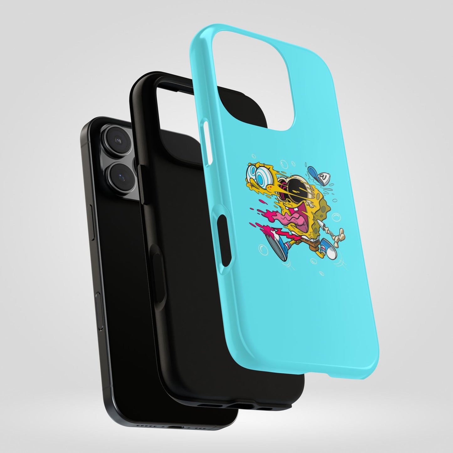 Funny SpongeBob Tough iPhone Case – Cartoon Vibes for Kids & Adults