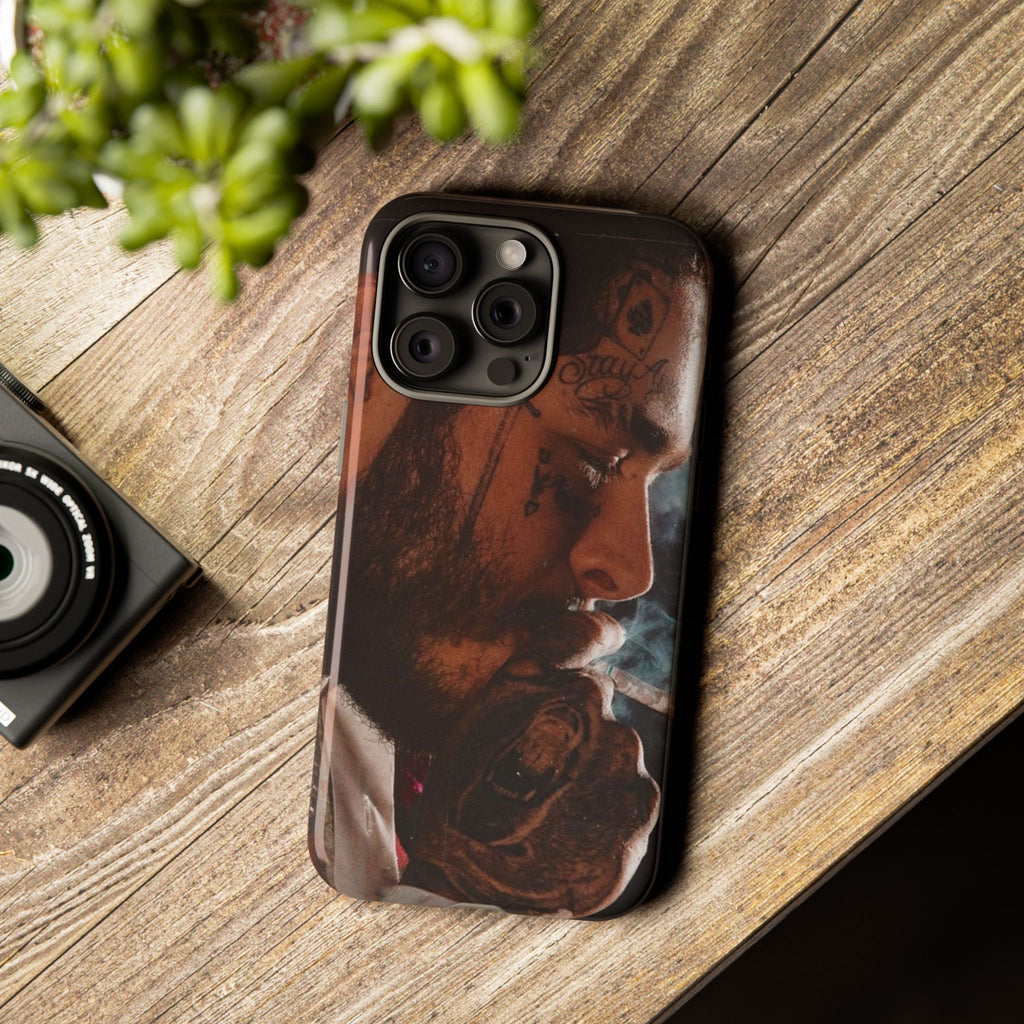 Post Malone Tough Cases for Fans - Artistic Phone Case with Smoky Vibe - Roe Creation
