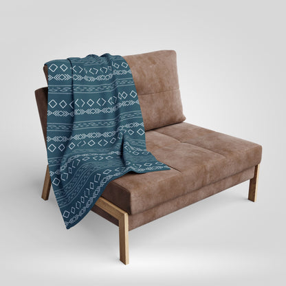 Boho Tribal Arctic Fleece Blanket - Stylish Winter Throw for Home Decor