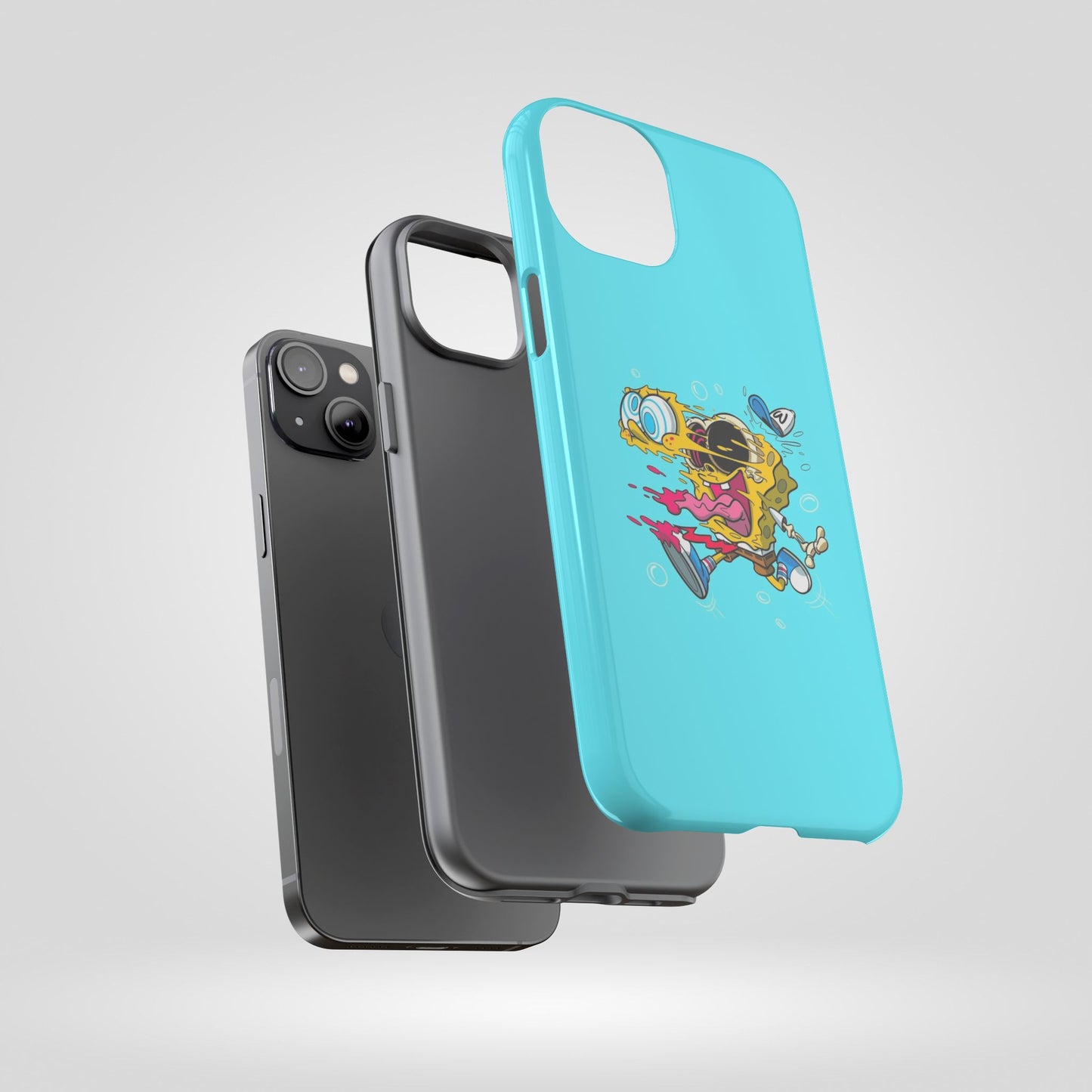 Funny SpongeBob Tough iPhone Case – Cartoon Vibes for Kids & Adults