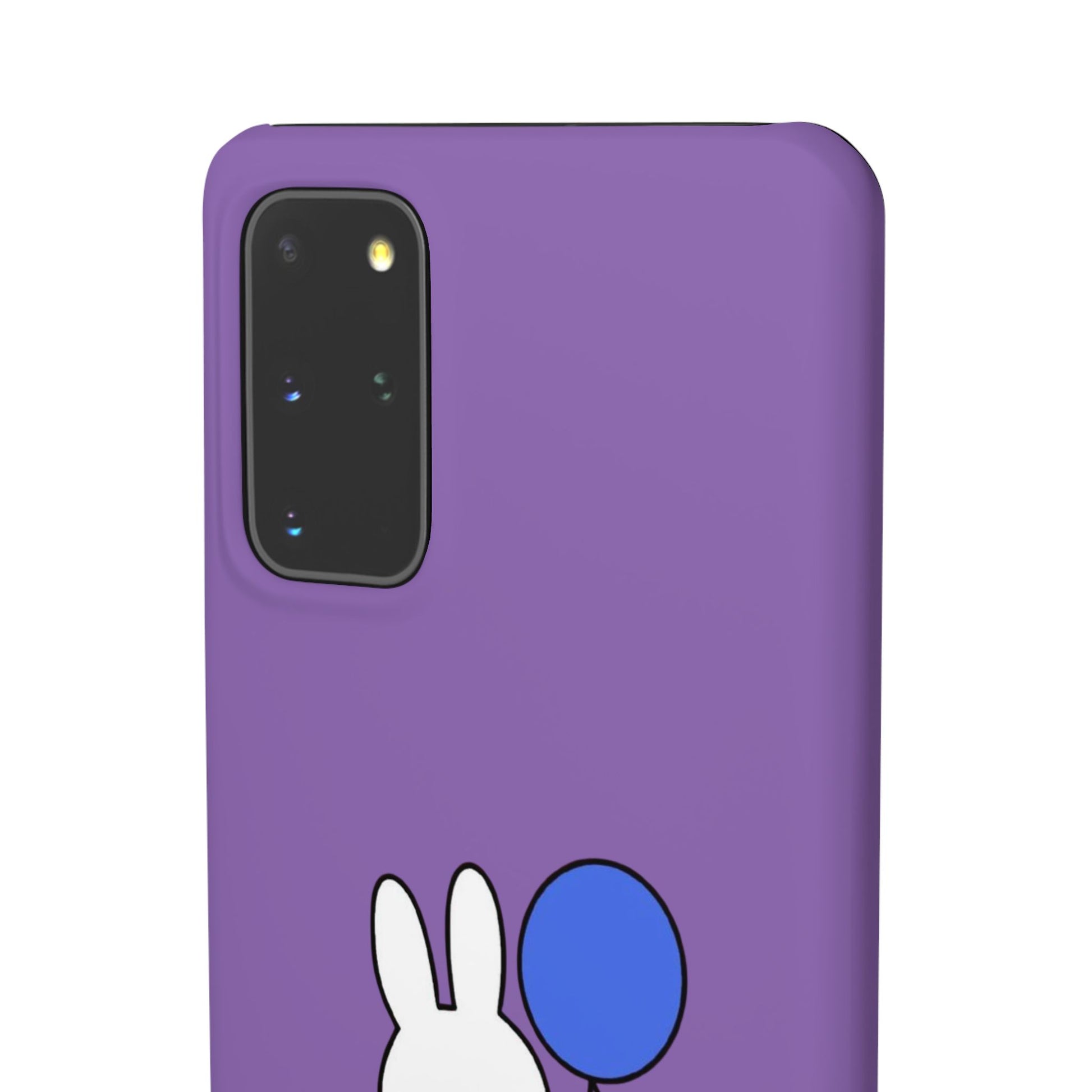 Miffy Phone Case, iPhone, Samsung Snap Case - Cartoon Fun Purple Phone Accessory for Kids and Adults - Roe Creation