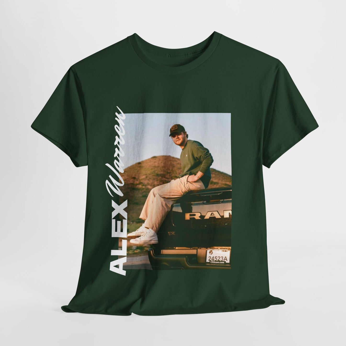 Alex Warren Unisex Heavy Cotton Tee - Stylish Retro Graphic T-Shirt for Men & Women