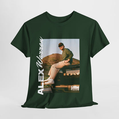 Alex Warren Unisex Heavy Cotton Tee - Stylish Retro Graphic T-Shirt for Men & Women