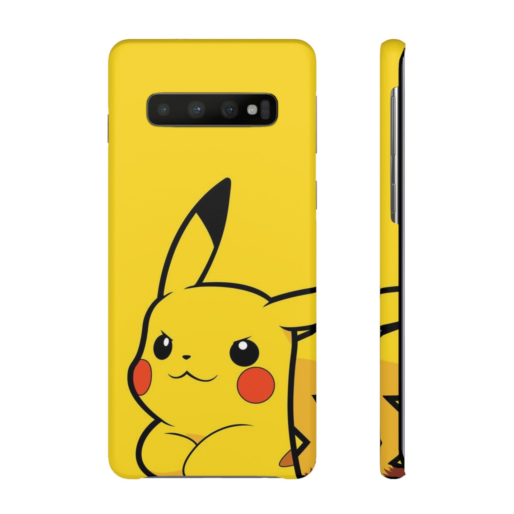 Pikachu Phone Case, Pokemon Phone Case, Snap Cases, Cartoon, Yellow, iPhone, Samsung - Roe Creation