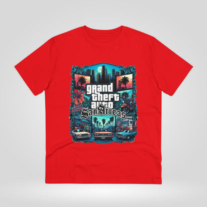 Retro GTA-Inspired Unisex T-Shirt, Gamer Gift, Casual Wear, Streetwear, Urban Style, Cool Graphic Tee - Roe Creation