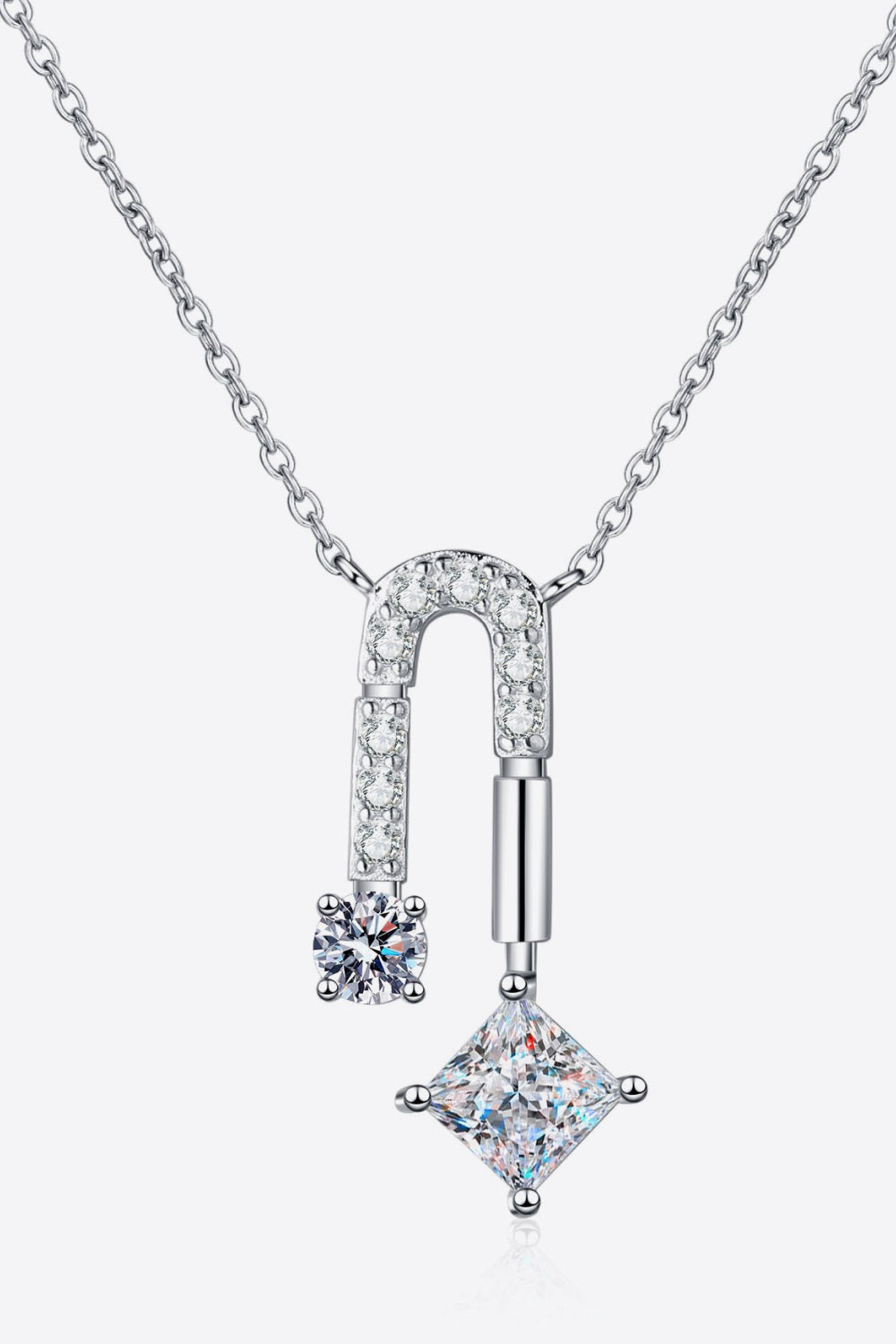 1.3 Carat Moissanite 925 Sterling Silver Necklace - Roe Creation