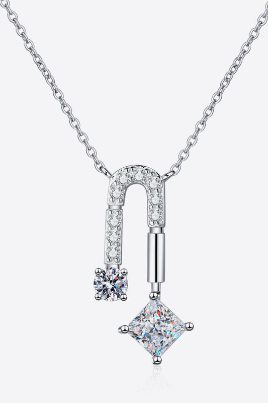 1.3 Carat Moissanite 925 Sterling Silver Necklace - Roe Creation