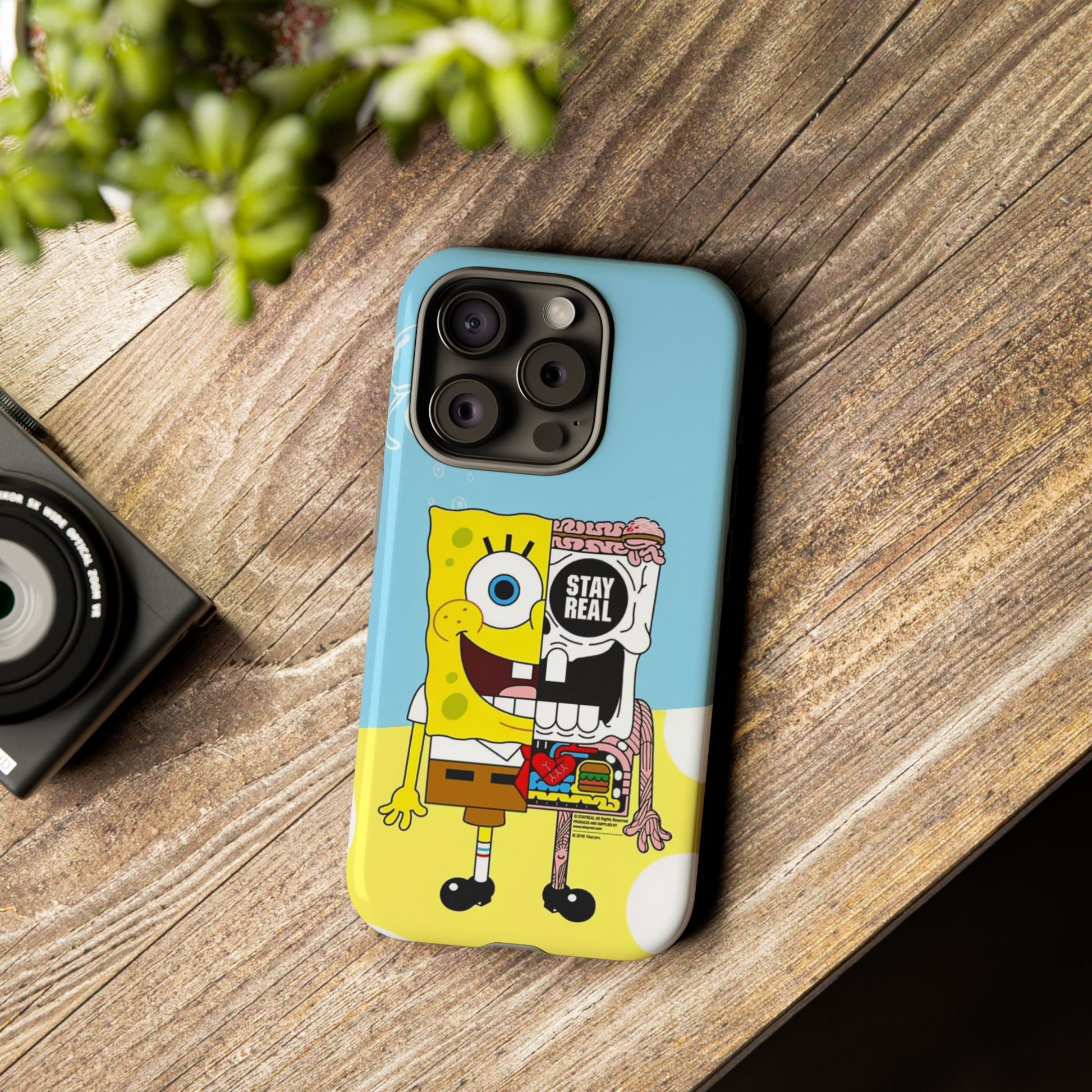 Stay Real Spongebob Tough iPhone Case for Lovers - Roe Creation