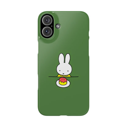 Miffy Phone Case, Snap Case, Green Miffy - iPhone, Samsung