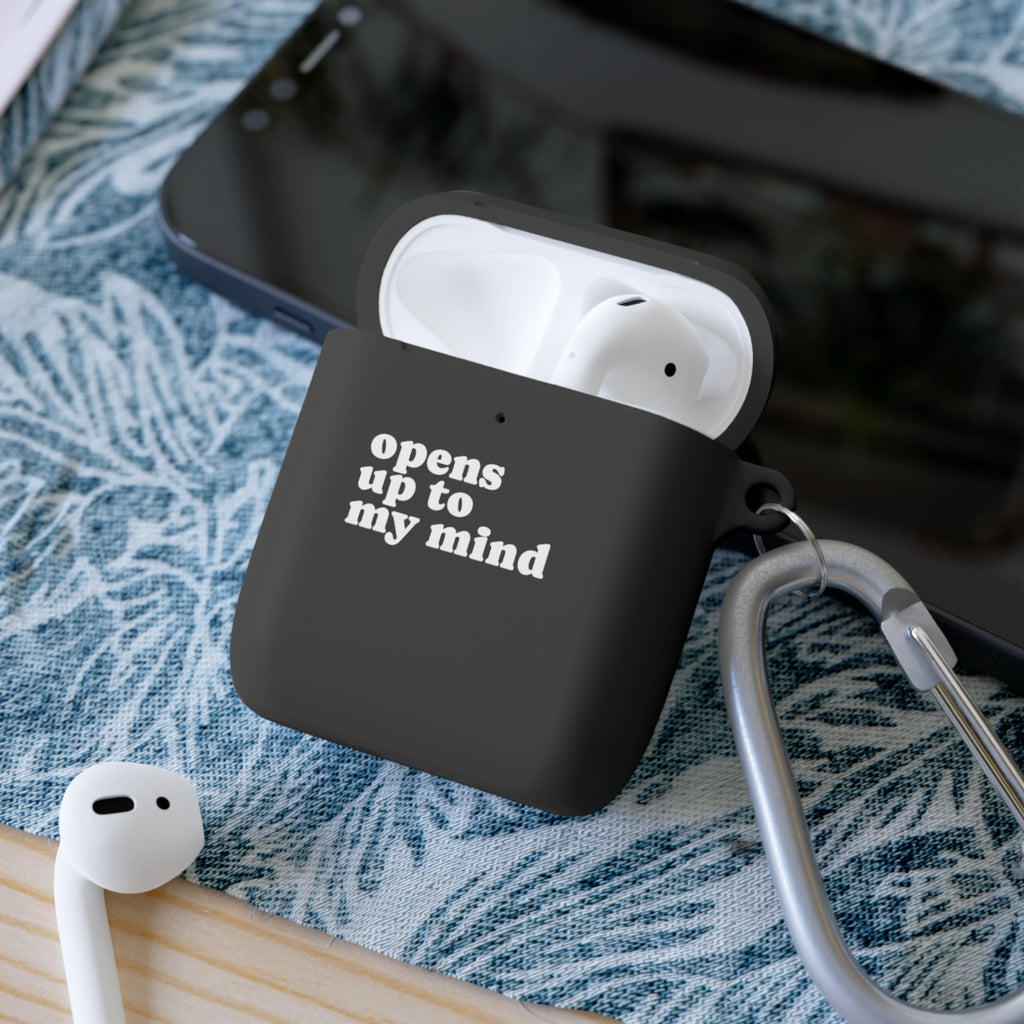 Stylish AirPods Case Cover - 'Opens Up to My Mind' - Roe Creation