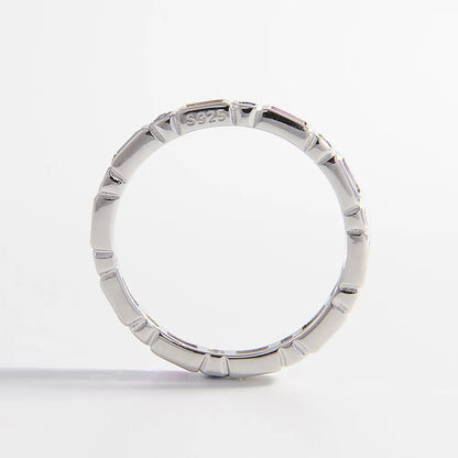 925 Sterling Silver Inlaid Zircon Ring - Roe Creation