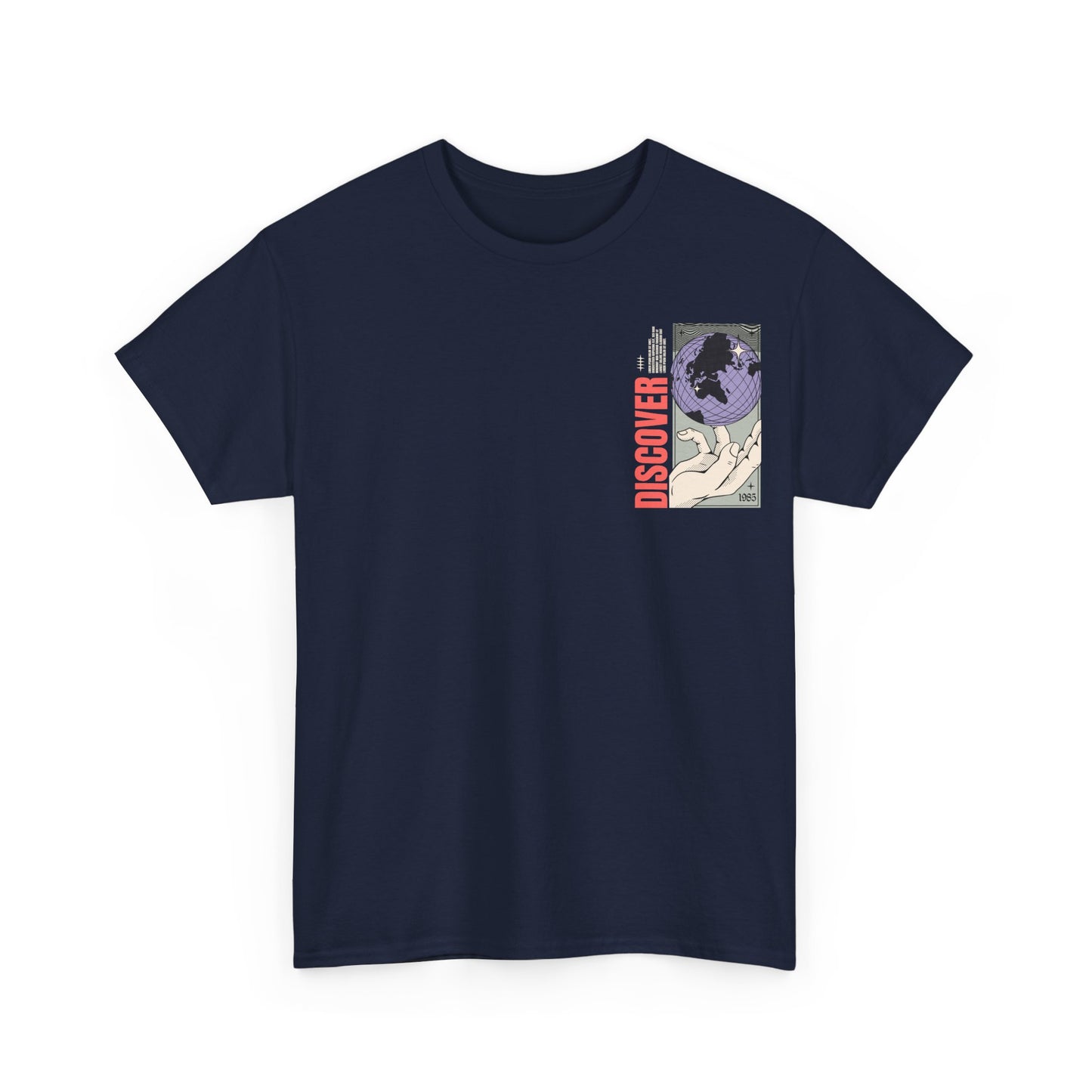 Discover Unisex Heavy Cotton Tee - Inspirational Global Design