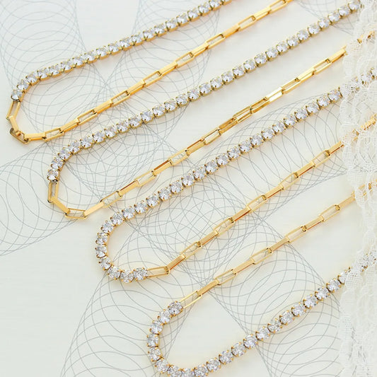 Zircon Titanium Steel Necklace - Roe Creation