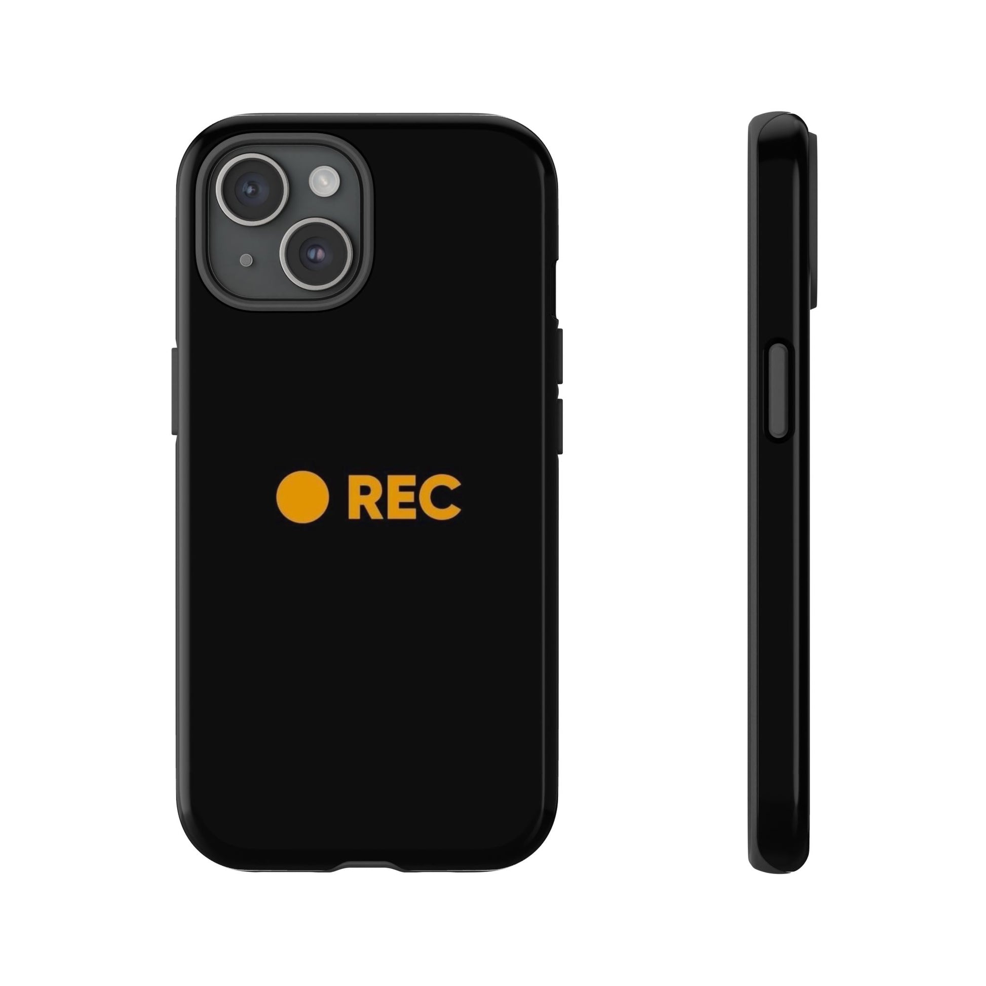 P*rn Hub Symbol Tough Cases - 'REC' Phone Case - Durable Black Design for Filmmakers and Creatives - Roe Creation