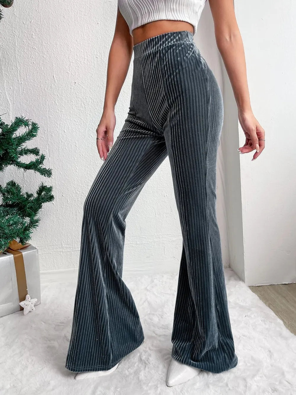 High Waist Flare Pants - Roe Creation