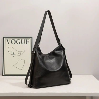 Leather Adjustable Strap Shoulder Bag - Roe Creation